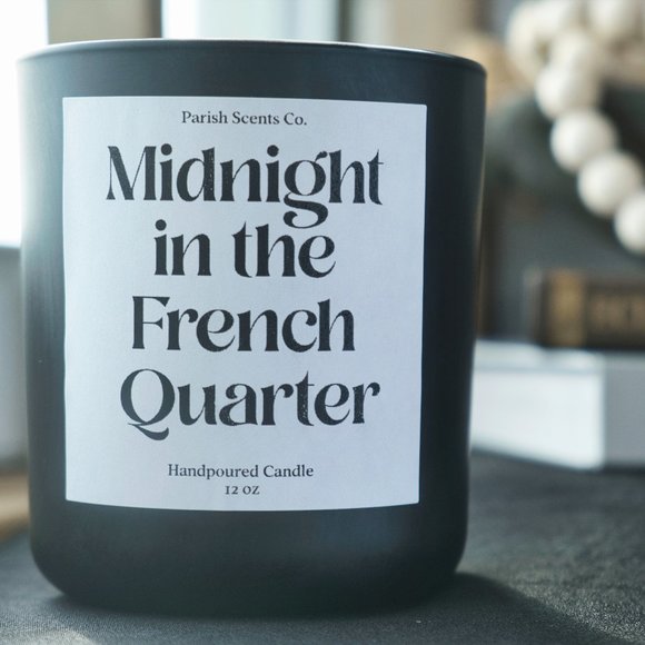 Midnight in The French Quarter Candle a New Orleans Candle by Parish Scents 12oz - Picture 3 of 7